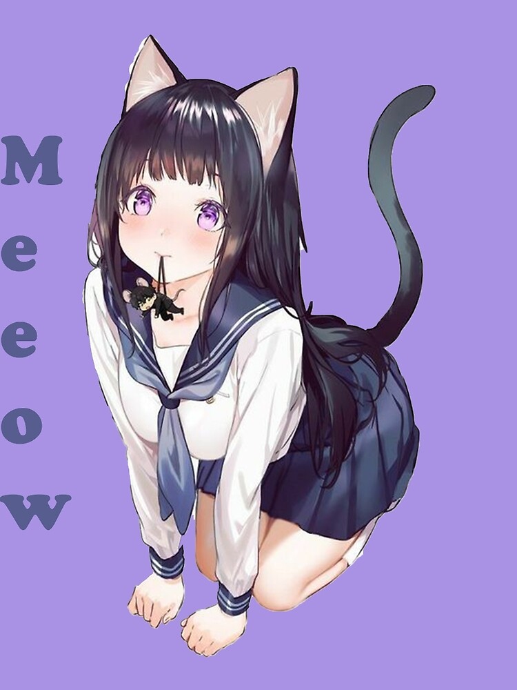 Cat Sakura y2k aesthetic paws itive meow, anime iphone 15 case idea