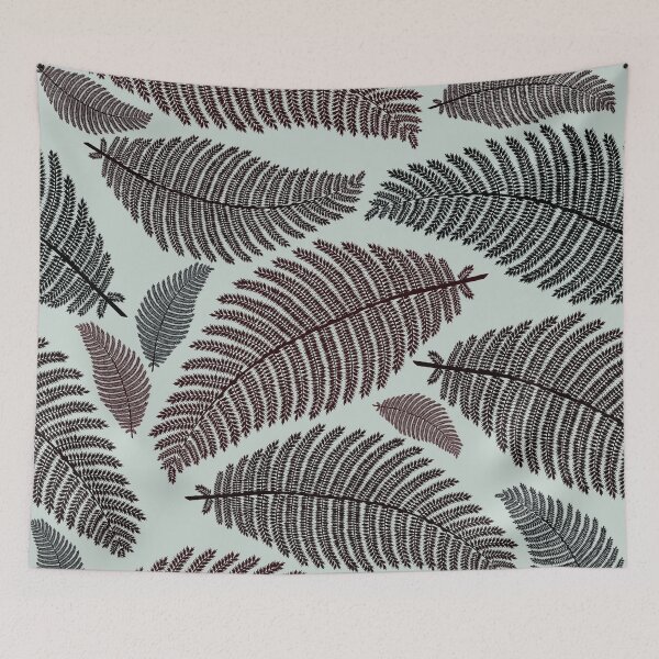 Item preview, Invert negative version of jungle leaves pattern designed and sold by CiniArt.