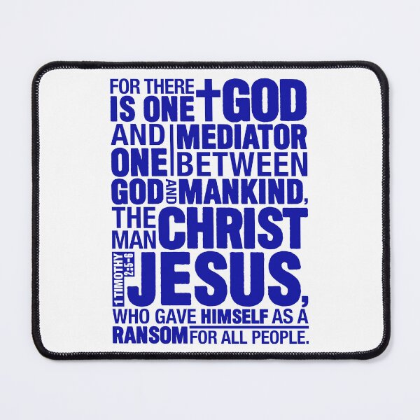Item preview, 1 Timothy 2:5-6 The Man Christ Jesus designed and sold by plushism.