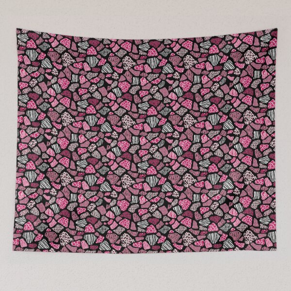Item preview, African Safari Wild Animal Fur Patchwork Pattern Pink designed and sold by VintageStyle.