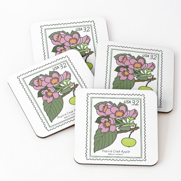 Item preview, Prairie crab Apple vintage postage stamp designed and sold by masternanii.