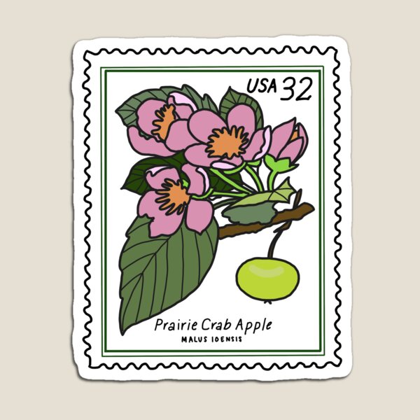Item preview, Prairie crab Apple vintage postage stamp designed and sold by masternanii.