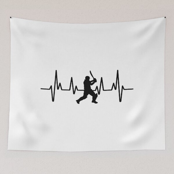 Item preview, Cricket Player, Cricket Heartbeat, Cricket bat Gift Essential designed and sold by Tomsthreadz.