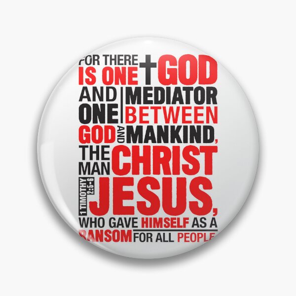 Item preview, 1 Timothy 2:5-6 The Man Christ Jesus designed and sold by plushism.