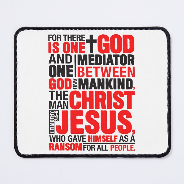 Item preview, 1 Timothy 2:5-6 The Man Christ Jesus designed and sold by plushism.