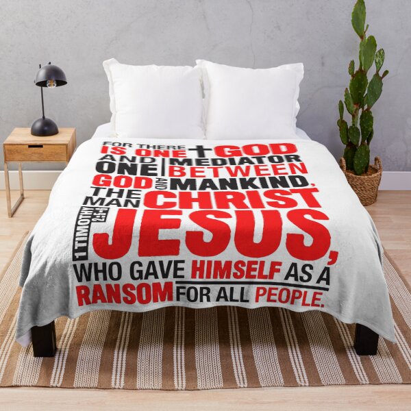 Item preview, 1 Timothy 2:5-6 The Man Christ Jesus designed and sold by plushism.