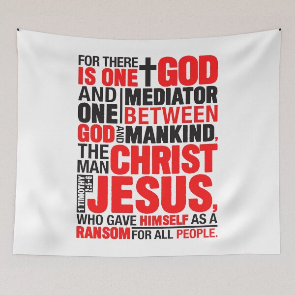Item preview, 1 Timothy 2:5-6 The Man Christ Jesus designed and sold by plushism.