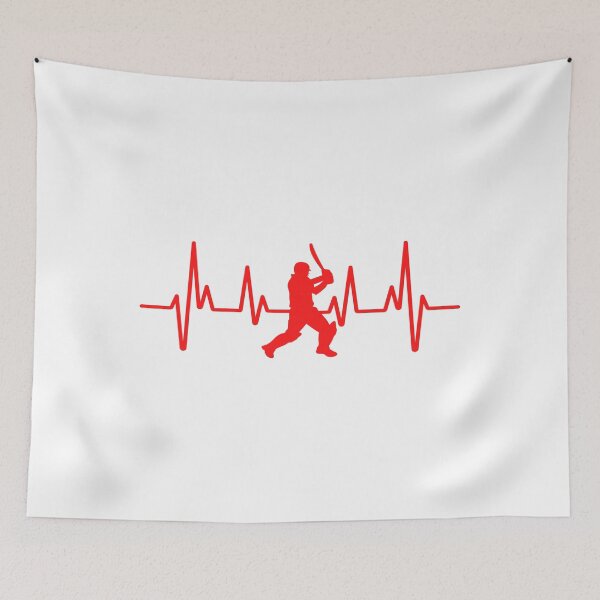 Item preview, Cricket Player, Cricket Heartbeat, Cricket bat Gift Essential designed and sold by Tomsthreadz.
