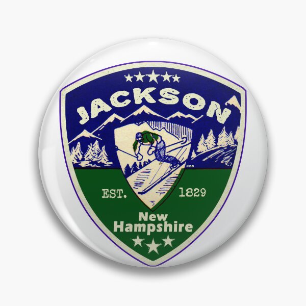 Artikelvorschau, Jackson New Hampshire Skifahren Skiberge Skifahrer NH Black Mountain entworfen und verkauft von DESTINATIONS DECAL.