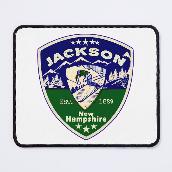 Artikelvorschau, Jackson New Hampshire Skifahren Skiberge Skifahrer NH Black Mountain entworfen und verkauft von DESTINATIONS DECAL.
