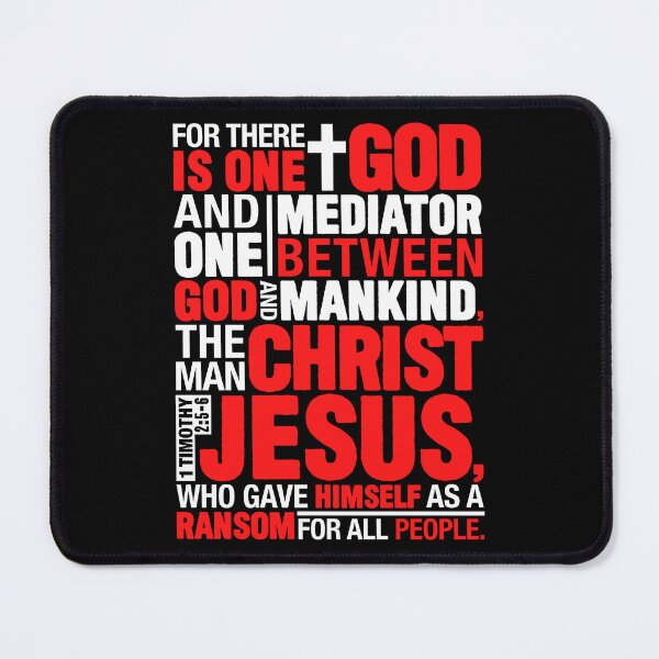 Item preview, 1 Timothy 2:5-6 The Man Christ Jesus designed and sold by plushism.