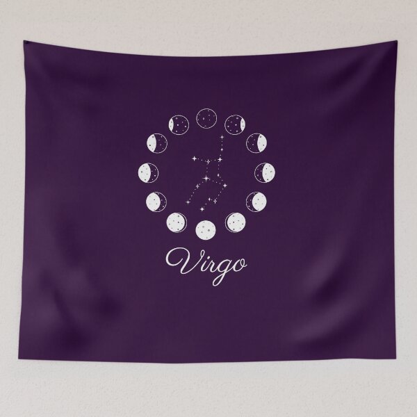 Item preview, constellation zodiac sign Virgo moon phases designed and sold by astroful.