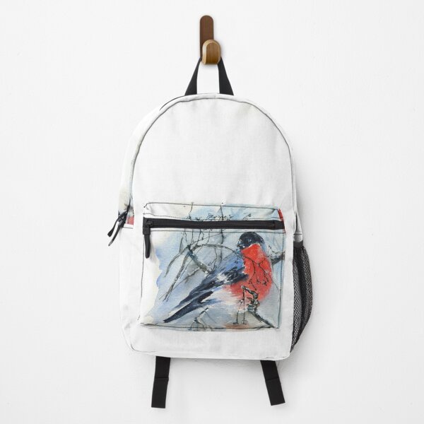 Item preview, Watercolor snowfinches in an enchanted forest designed and sold by KAPSULA.