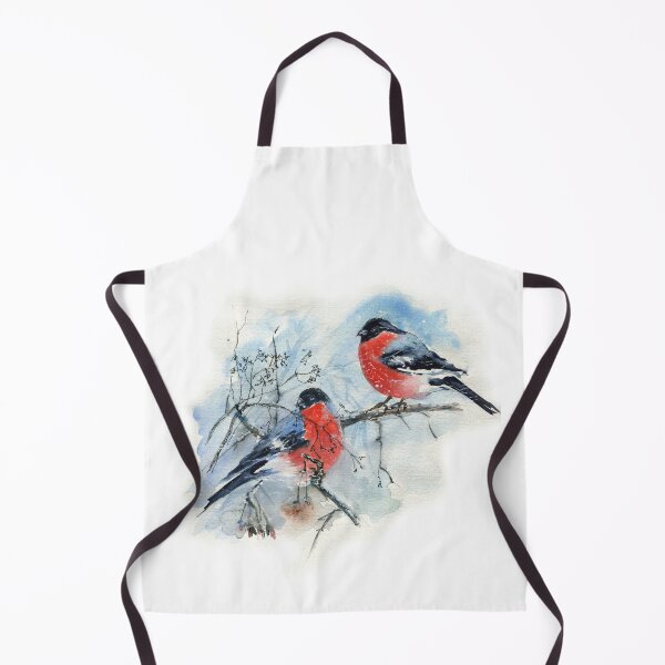 Item preview, Watercolor snowfinches in an enchanted forest designed and sold by KAPSULA.