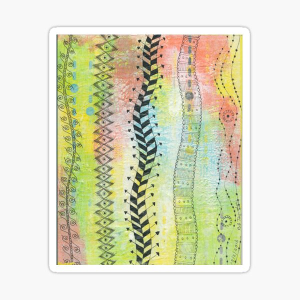 Mixed Tangle 2 Sticker