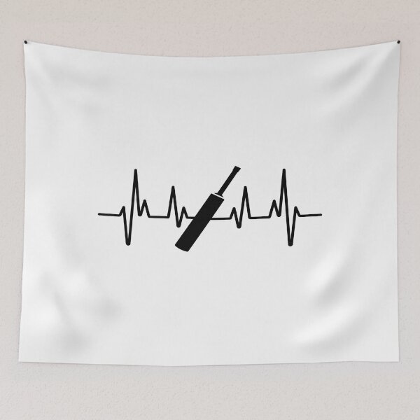 Item preview, Cricket Player, Cricket Heartbeat, Cricket bat Gift Essential designed and sold by Tomsthreadz.