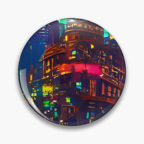 Item preview, Cyberpunk Cityscape designed and sold by AM FineArtPrints.