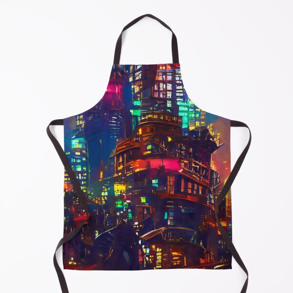 Item preview, Cyberpunk Cityscape designed and sold by AM FineArtPrints.