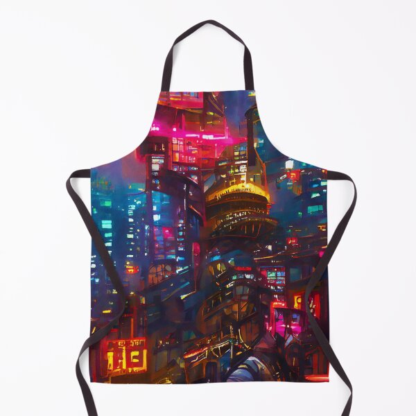 Item preview, Cyberpunk Cityscape designed and sold by AM FineArtPrints.