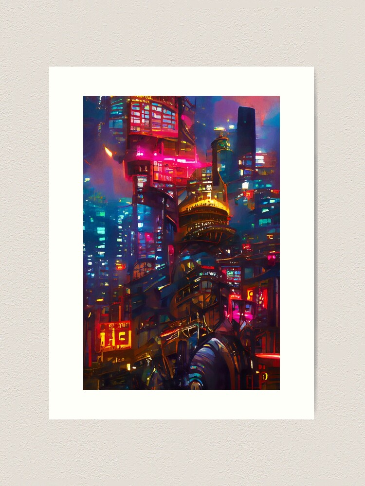 Premium Photo  Woman in a futuristic outfit in the middle of a cyberpunk  city, neon lights