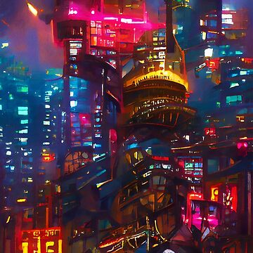 Premium Photo  Cyberpunk cityscape futurist illustration