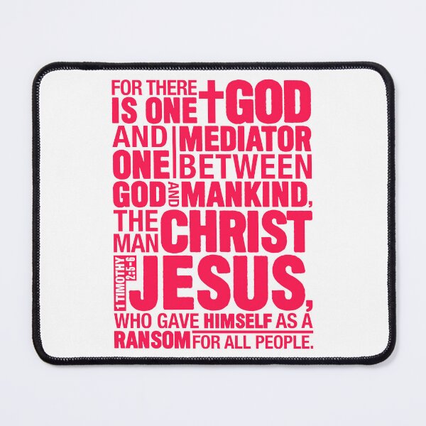 Item preview, 1 Timothy 2:5-6 The Man Christ Jesus designed and sold by plushism.