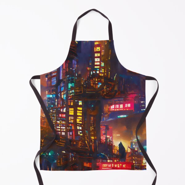 Item preview, Cyberpunk Cityscape designed and sold by AM FineArtPrints.