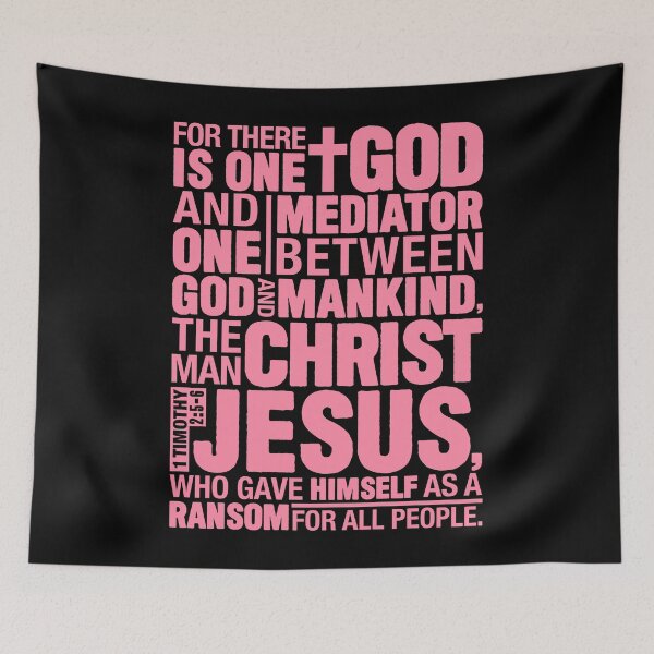 Item preview, 1 Timothy 2:5-6 The Man Christ Jesus designed and sold by plushism.