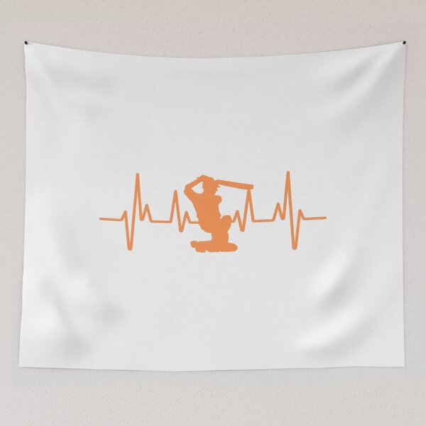Item preview, Cricket Player, Cricket Heartbeat, Cricket bat Gift Essential designed and sold by Tomsthreadz.