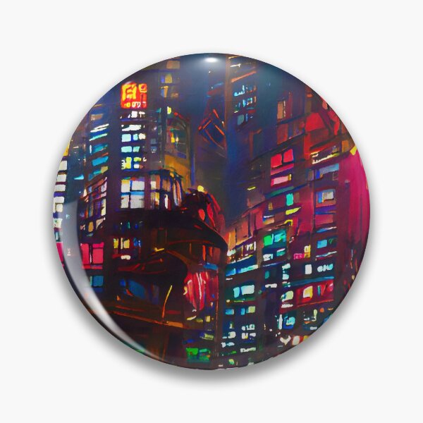Item preview, Cyberpunk Cityscape designed and sold by AM FineArtPrints.