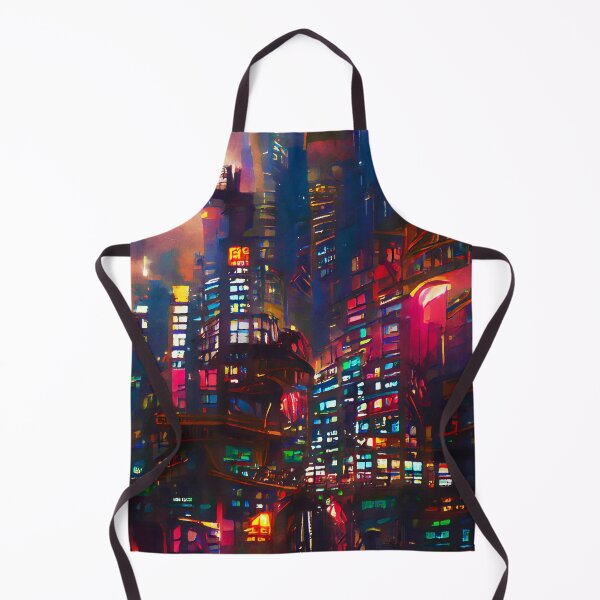Item preview, Cyberpunk Cityscape designed and sold by AM FineArtPrints.