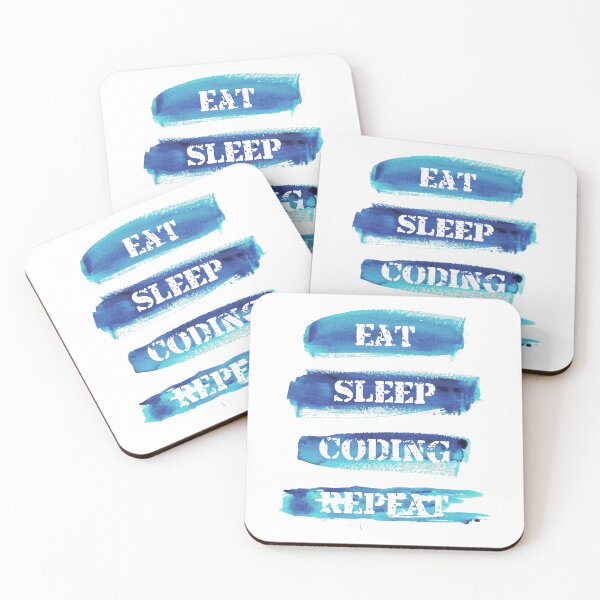 Item preview, Eat, Sleep, Coding, Repeat designed and sold by kash1mera.
