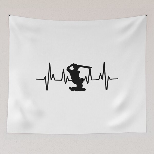 Item preview, Cricket Player, Cricket Heartbeat, Cricket bat Gift Essential designed and sold by Tomsthreadz.