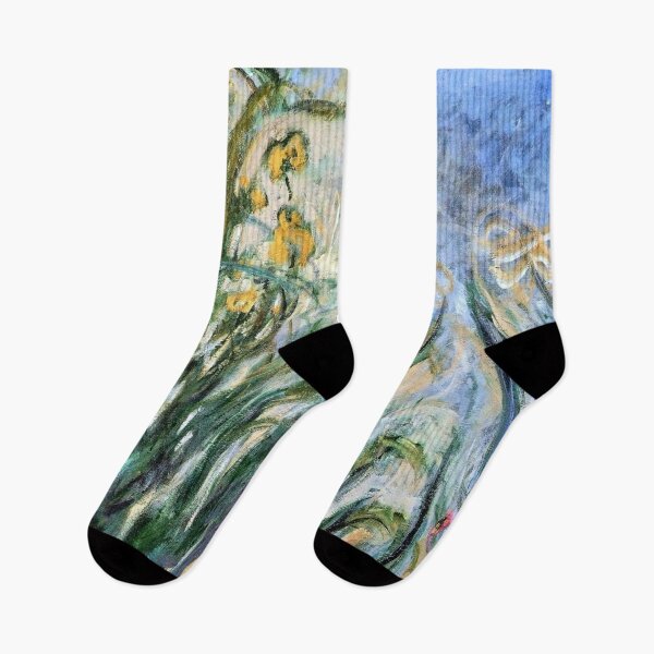 Item preview, Claude Monet's Yellow Irises and Malva designed and sold by mosfunky.