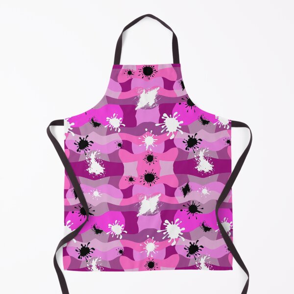 Item preview, Ink Spots On Pink Abstract Geometric Pattern - Black Ink Spot | White Ink Spot designed and sold by Delandor.