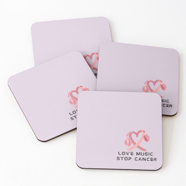 Item preview, LOVE MUSIC STOP CANCER designed and sold by OMdesign10.