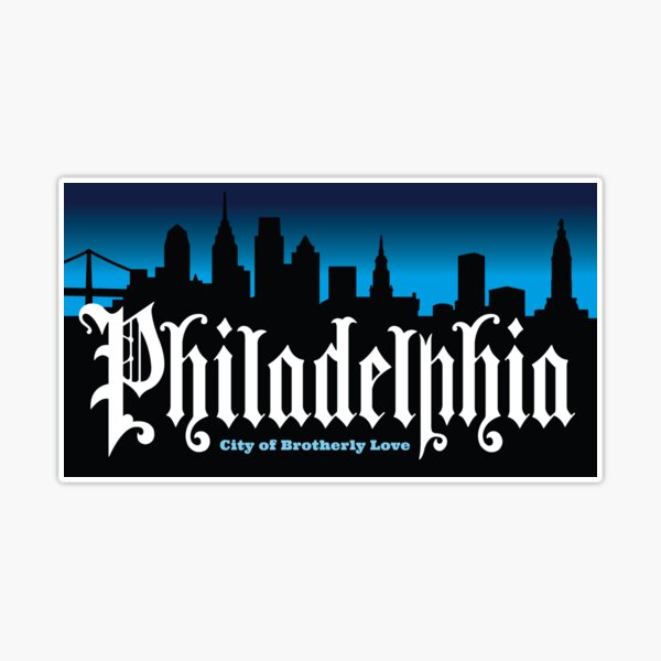 Philly City Skyline Liberty Bell Love Philadelphia PA Brotherly Love