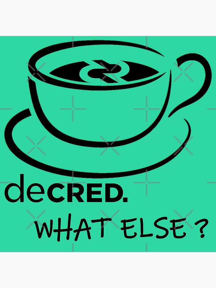 Thumbnail 3 of 3, Canvas Print, Decred. what else? - DCR Turquoise © v2 (Design timestamped by https://timestamp.decred.org/) designed and sold by OfficialCryptos.