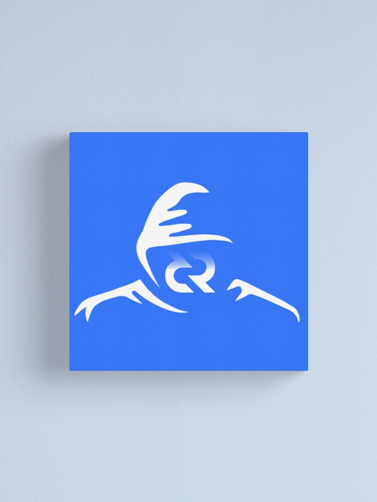 Canvas Print, Decred privacy - DCR Blue © v3 (Design timestamped by https://timestamp.decred.org/) designed and sold by OfficialCryptos