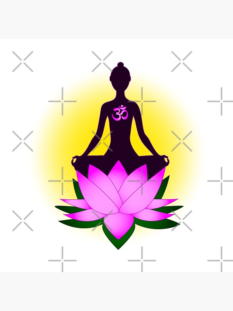 Namaste Yoga Lotus Pose Position Meditation Zen Artistic Tank Top 