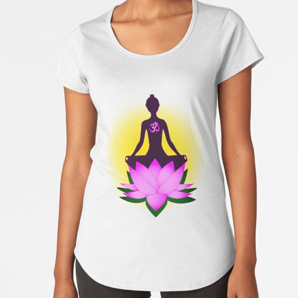 Women's T-Shirt Namaste Buddha flowers colour explosion Yoga meditation  print TS1317