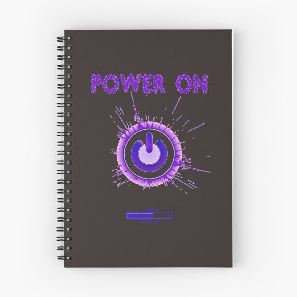 Item preview, Blue Power On Button with Power Symbol & Loading Symbol designed and sold by WearWolfDesigns.