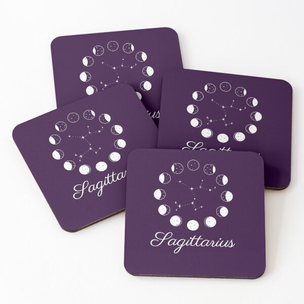 Item preview, Constellation zodiac sign Sagittarius moon phases designed and sold by astroful.