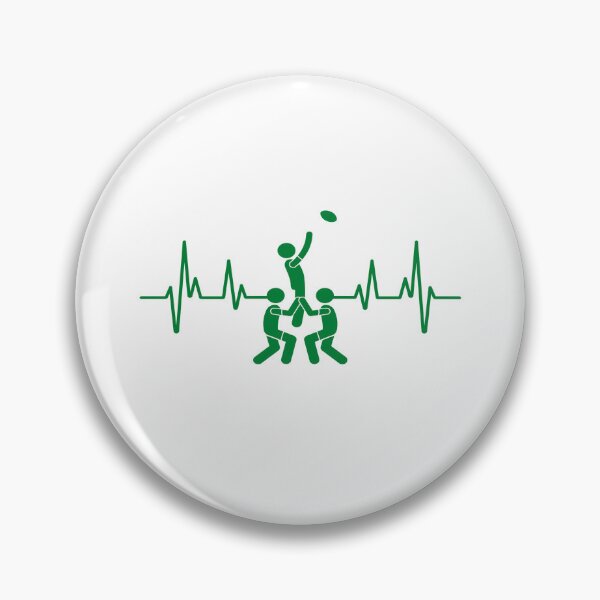 Item preview, Rugby Player, Rugby Heartbeat, Rugby lineout Gift Essential designed and sold by Tomsthreadz.