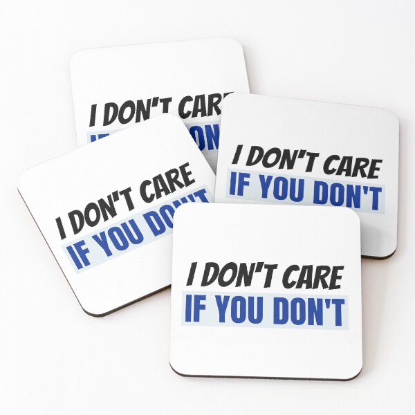 Item preview, I don't care if you don't dark font designed and sold by NerdnGeekshop.