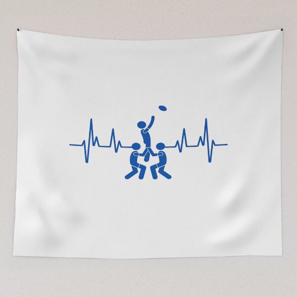 Item preview, Rugby Player, Rugby Heartbeat, Rugby lineout Gift Essential designed and sold by Tomsthreadz.