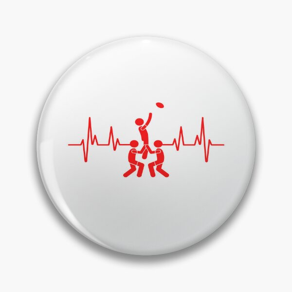 Item preview, Rugby Player, Rugby Heartbeat, Rugby lineout Gift Essential designed and sold by Tomsthreadz.