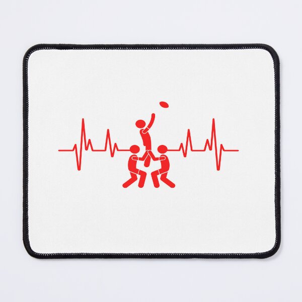 Item preview, Rugby Player, Rugby Heartbeat, Rugby lineout Gift Essential designed and sold by Tomsthreadz.