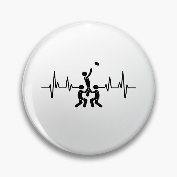 Item preview, Rugby Player, Rugby Heartbeat, Rugby lineout Gift Essential designed and sold by Tomsthreadz.