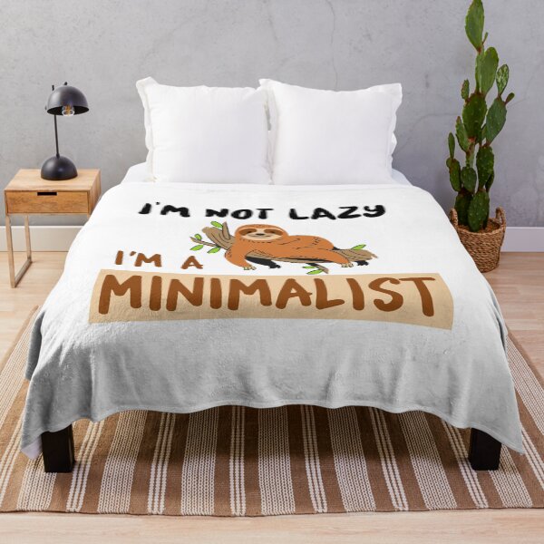 Item preview, I'm not lazy I'm a minimalist designed and sold by NerdnGeekshop.